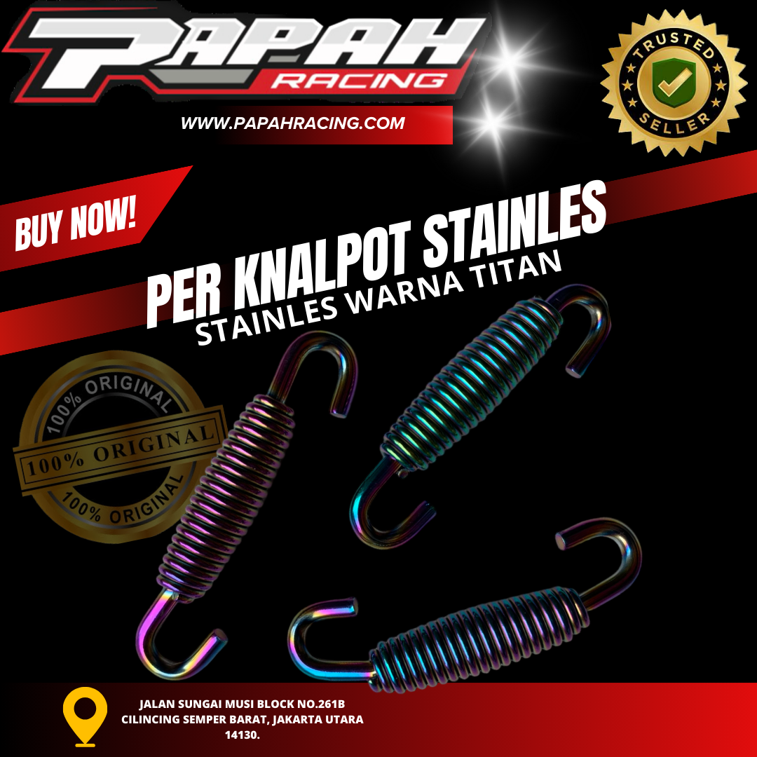 PER KNALPOT STAINLES WARNA TITAN
